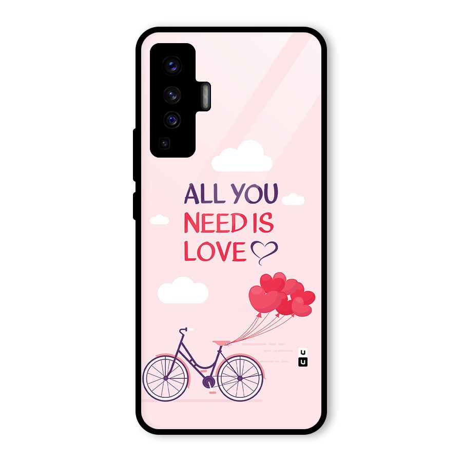 Cycle Of Love Glass Back Case for Vivo X50