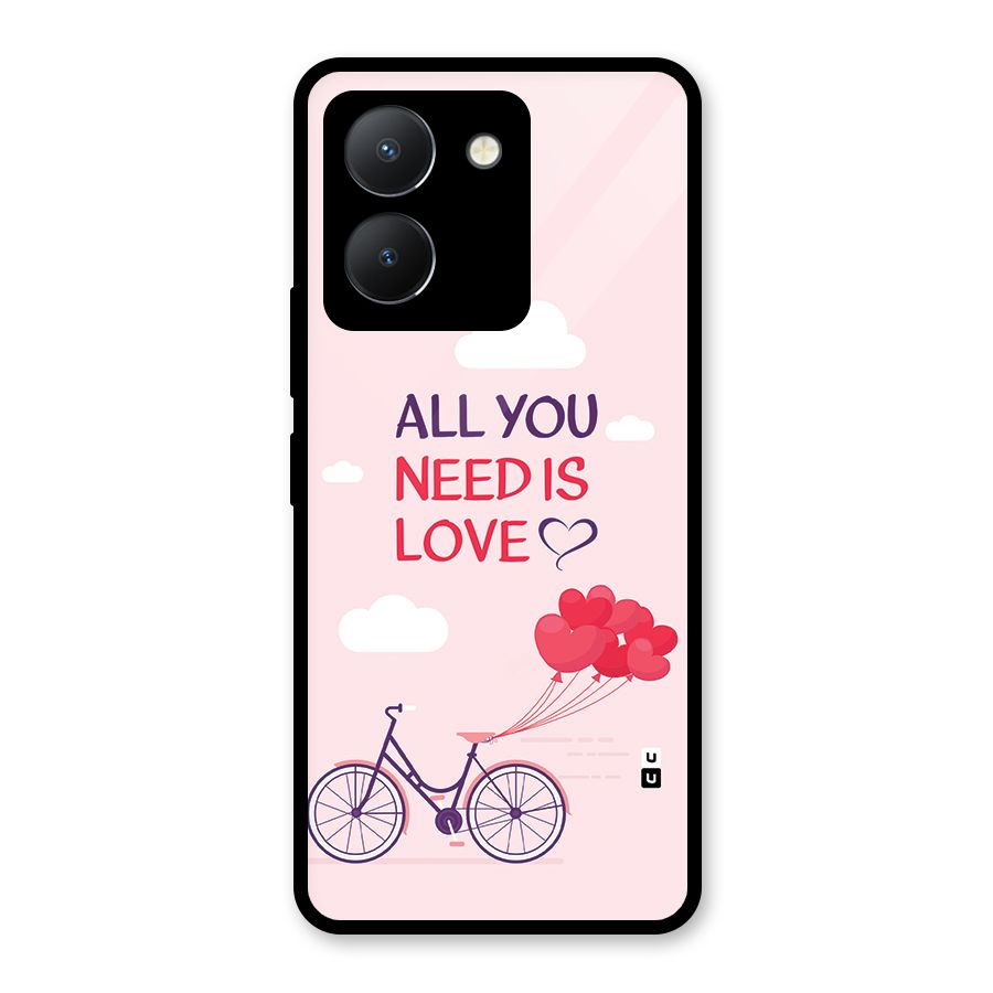 Cycle Of Love Glass Back Case for Vivo Y36