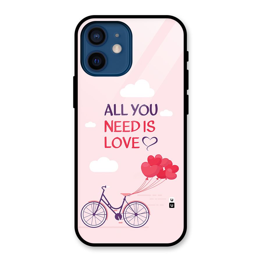 Cycle Of Love Glass Back Case for iPhone 12 Mini