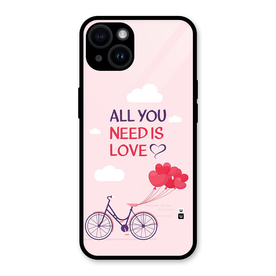 Cycle Of Love Glass Back Case for iPhone 14