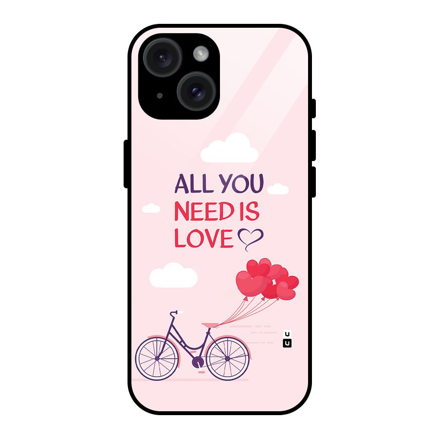 Cycle Of Love Glass Back Case for iPhone 15