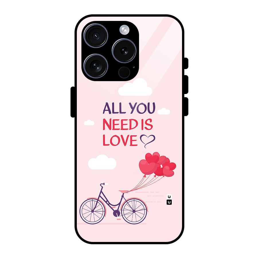Cycle Of Love Glass Back Case for iPhone 15 Pro