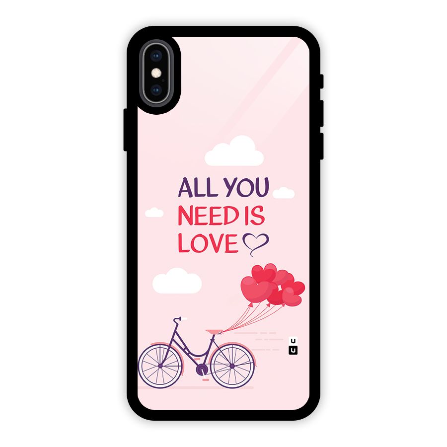 Cycle Of Love Glass Back Case for iPhone XS Max