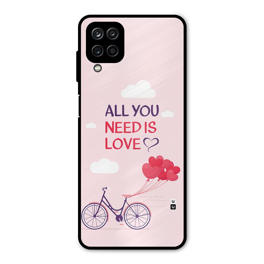 Cycle Of Love Metal Back Case for Galaxy A12