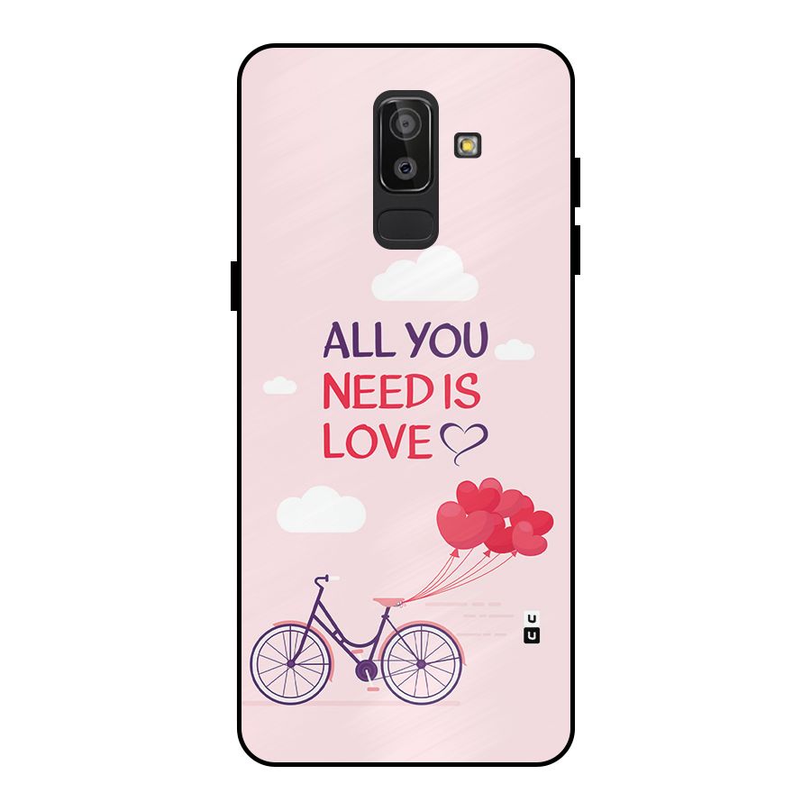 Cycle Of Love Metal Back Case for Galaxy J8