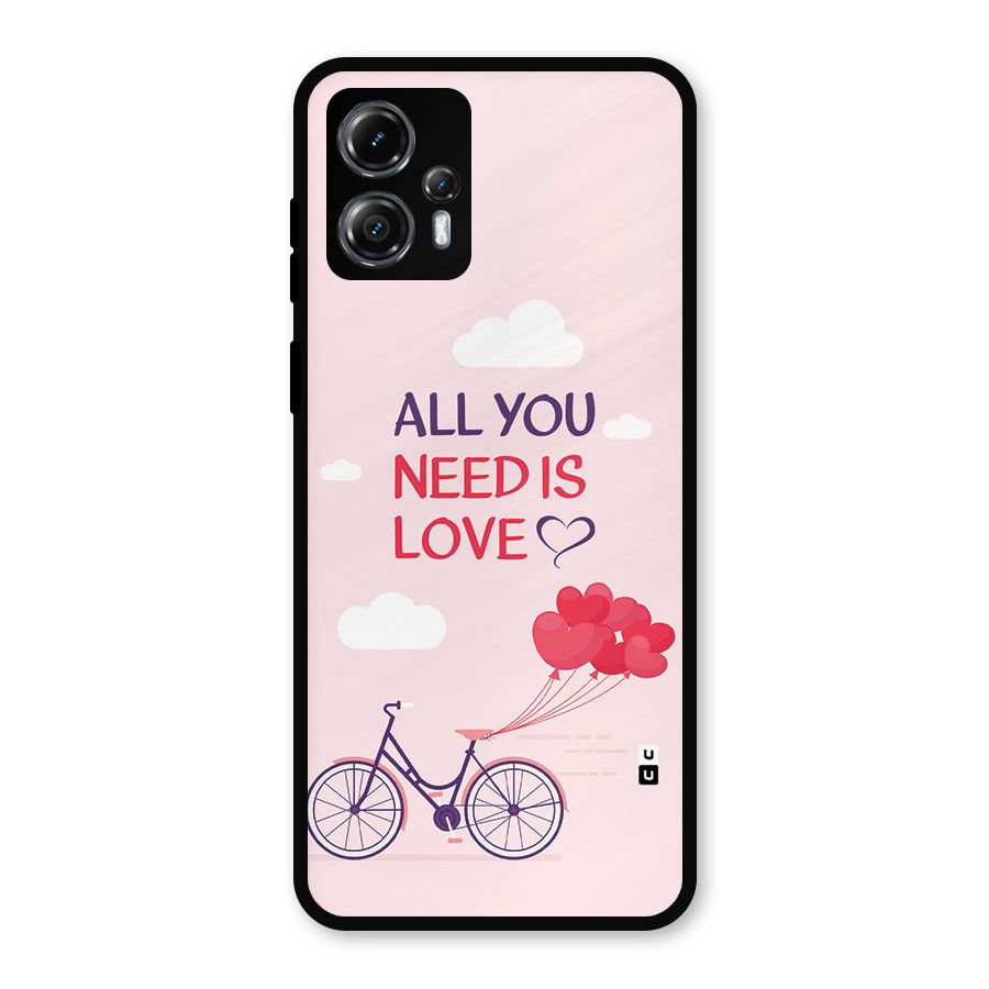 Cycle Of Love Metal Back Case for Moto G13