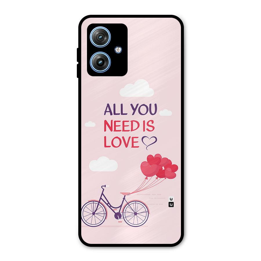 Cycle Of Love Metal Back Case for Moto G54