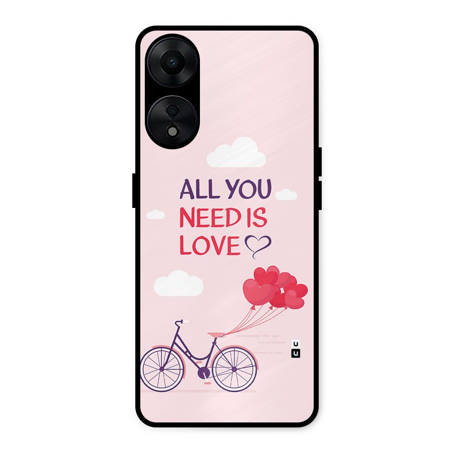 Cycle Of Love Metal Back Case for Oppo A78 5G