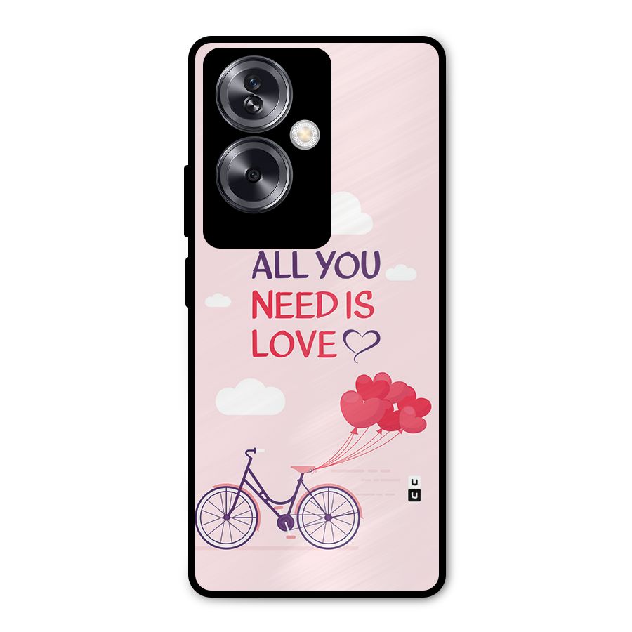 Cycle Of Love Metal Back Case for Oppo A79 5G