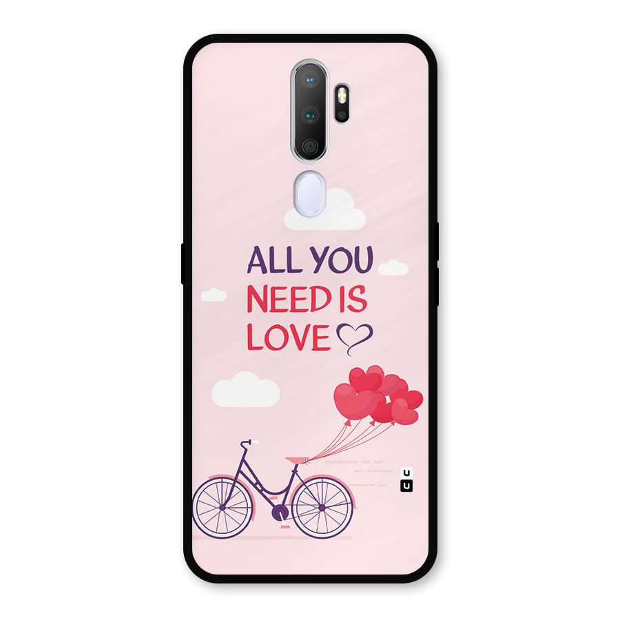 Cycle Of Love Metal Back Case for Oppo A9 (2020)