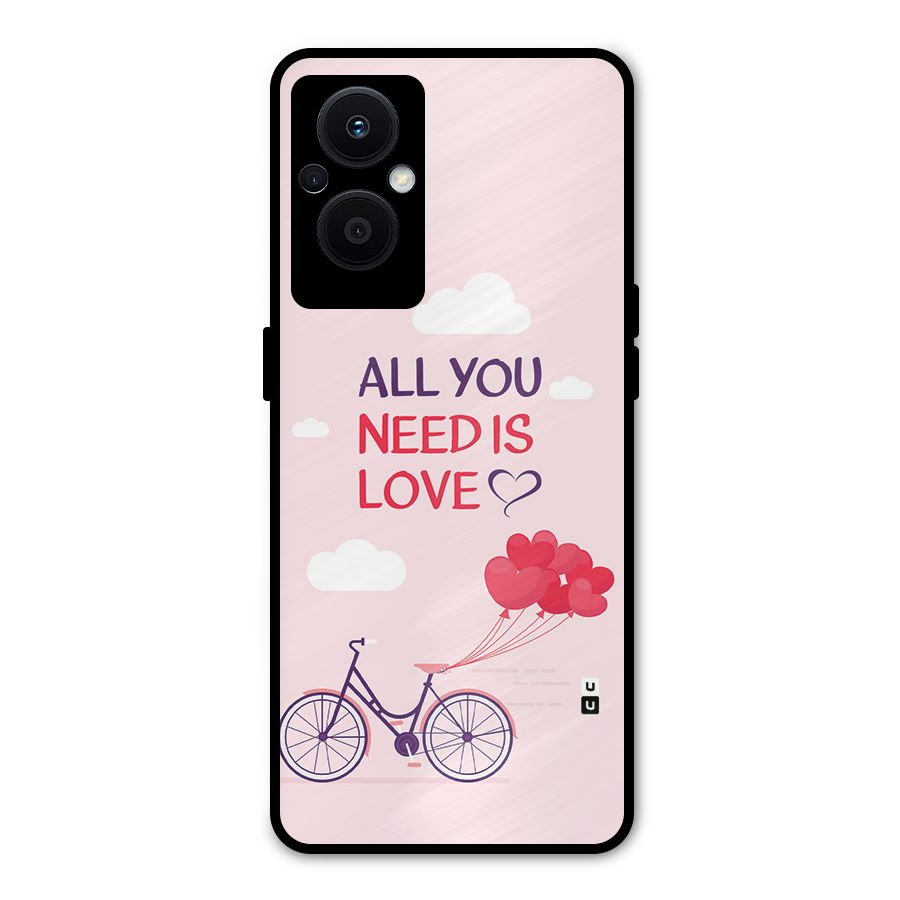 Cycle Of Love Metal Back Case for Oppo F21 Pro 5G