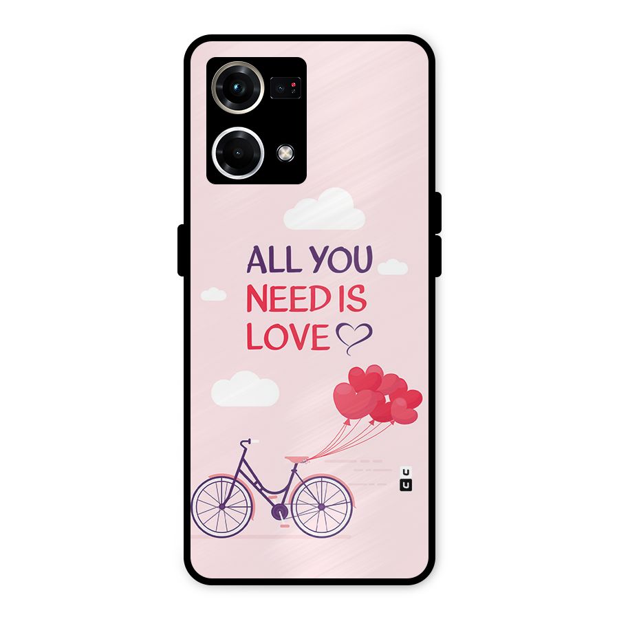 Cycle Of Love Metal Back Case for Oppo F21s Pro 4G