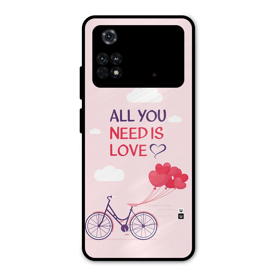 Cycle Of Love Metal Back Case for Poco M4 Pro 4G