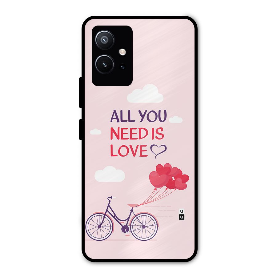Cycle Of Love Metal Back Case for Vivo T1 5G