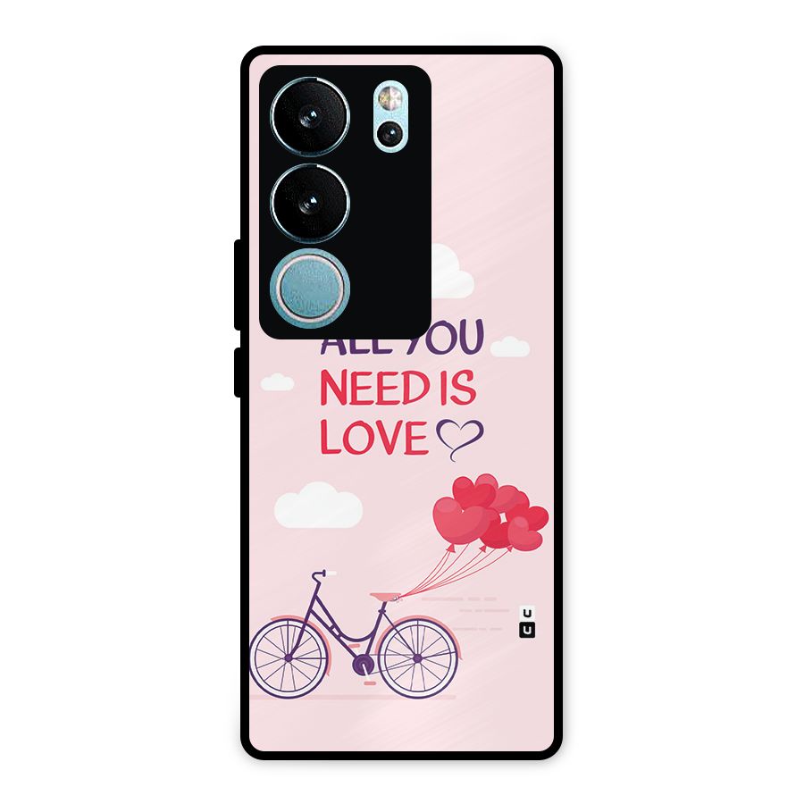 Cycle Of Love Metal Back Case for Vivo V29 Pro