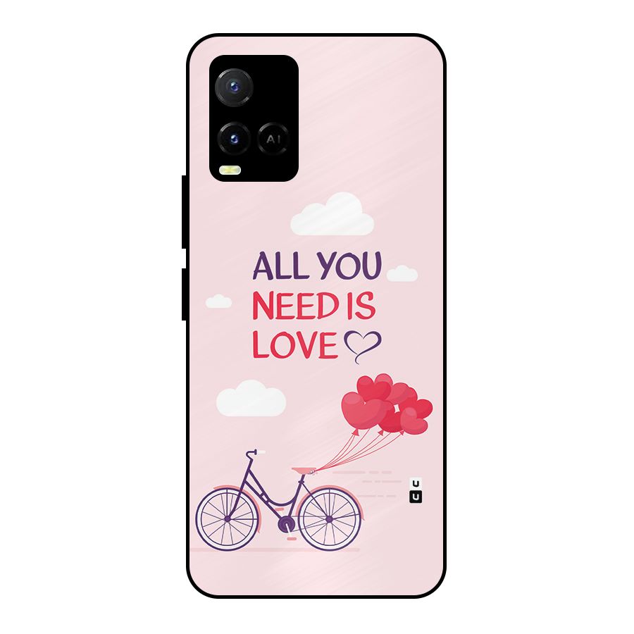 Cycle Of Love Metal Back Case for Vivo Y21G