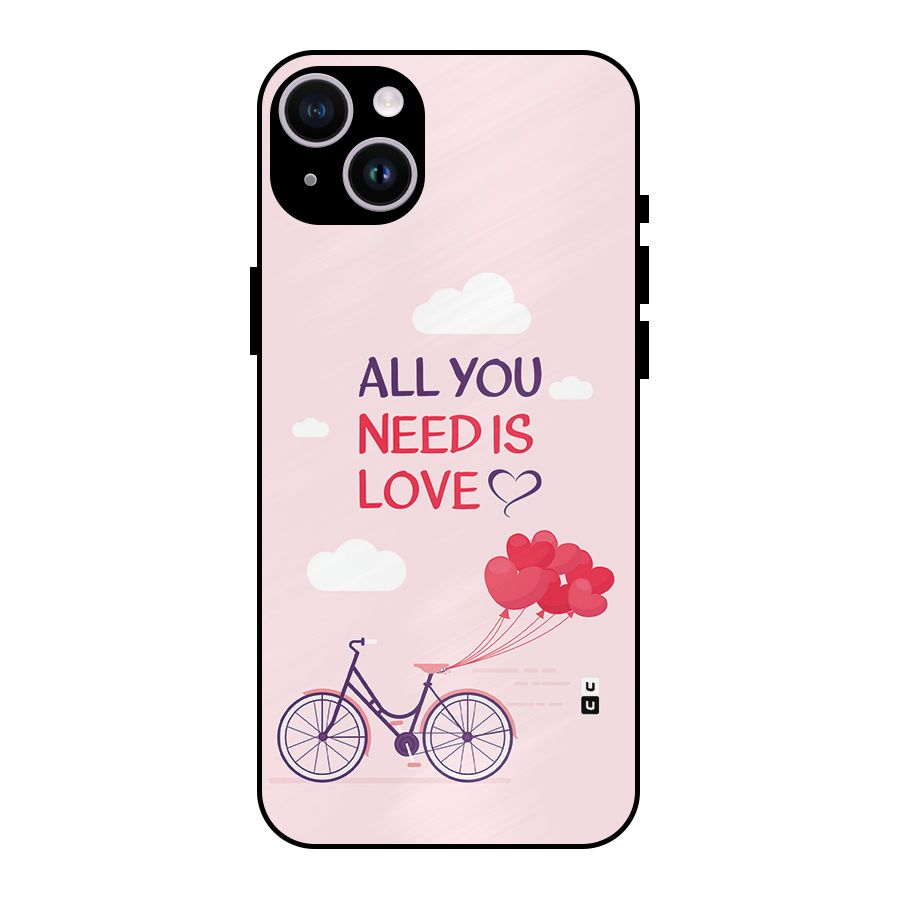 Cycle Of Love Metal Back Case for iPhone 14 Plus