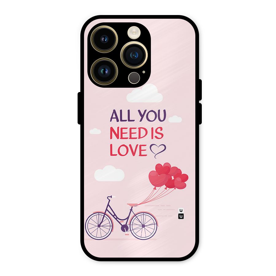 Cycle Of Love Metal Back Case for iPhone 14 Pro