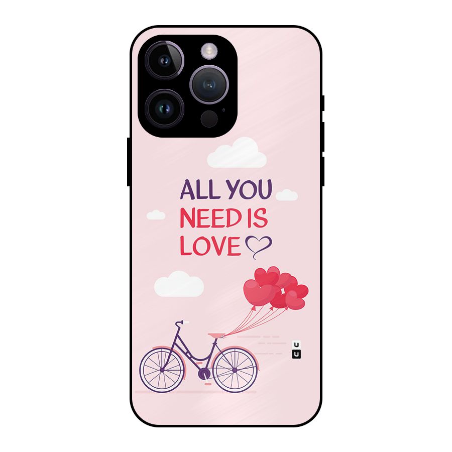 Cycle Of Love Metal Back Case for iPhone 14 Pro Max