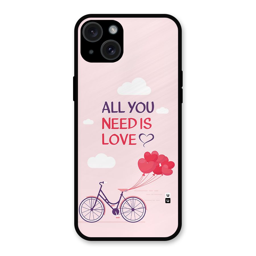 Cycle Of Love Metal Back Case for iPhone 15 Plus
