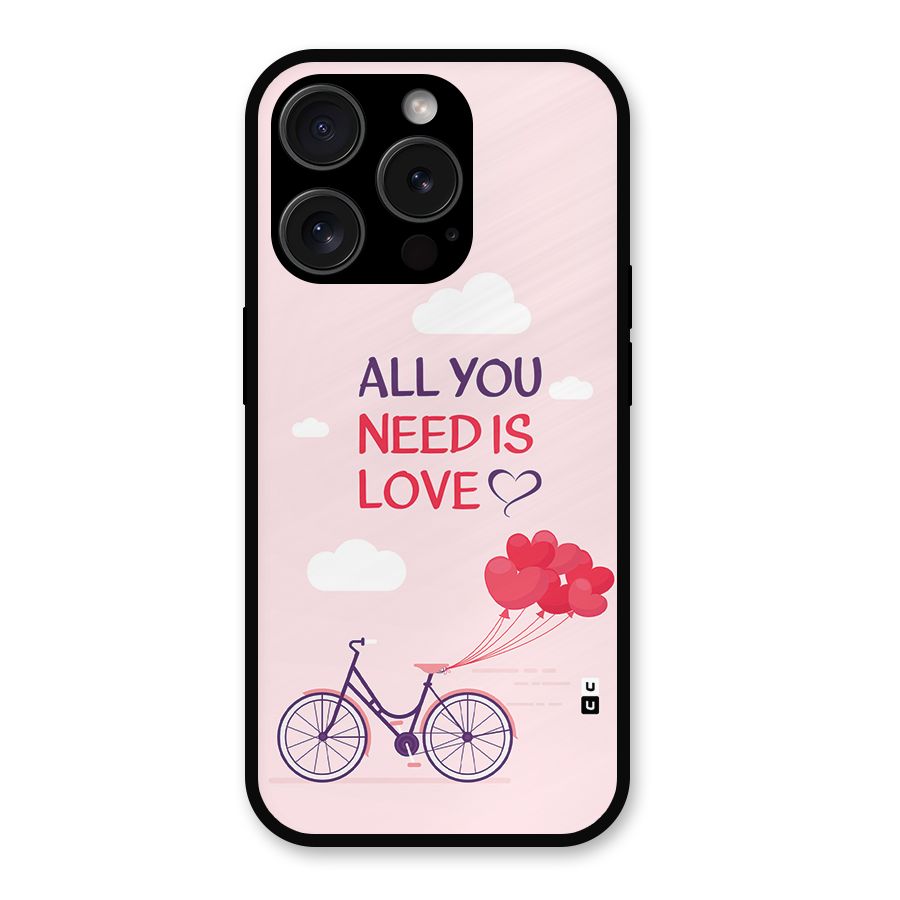 Cycle Of Love Metal Back Case for iPhone 15 Pro