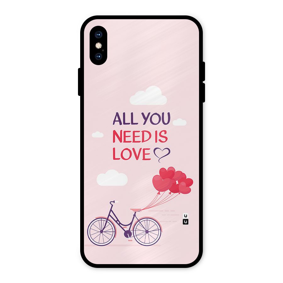 Cycle Of Love Metal Back Case for iPhone XS Max