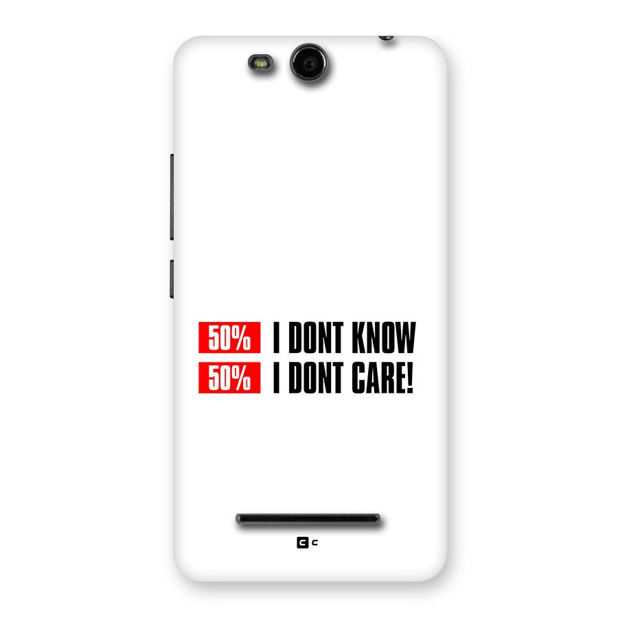 D Dont Know Back Case for Canvas Juice 3 Q392