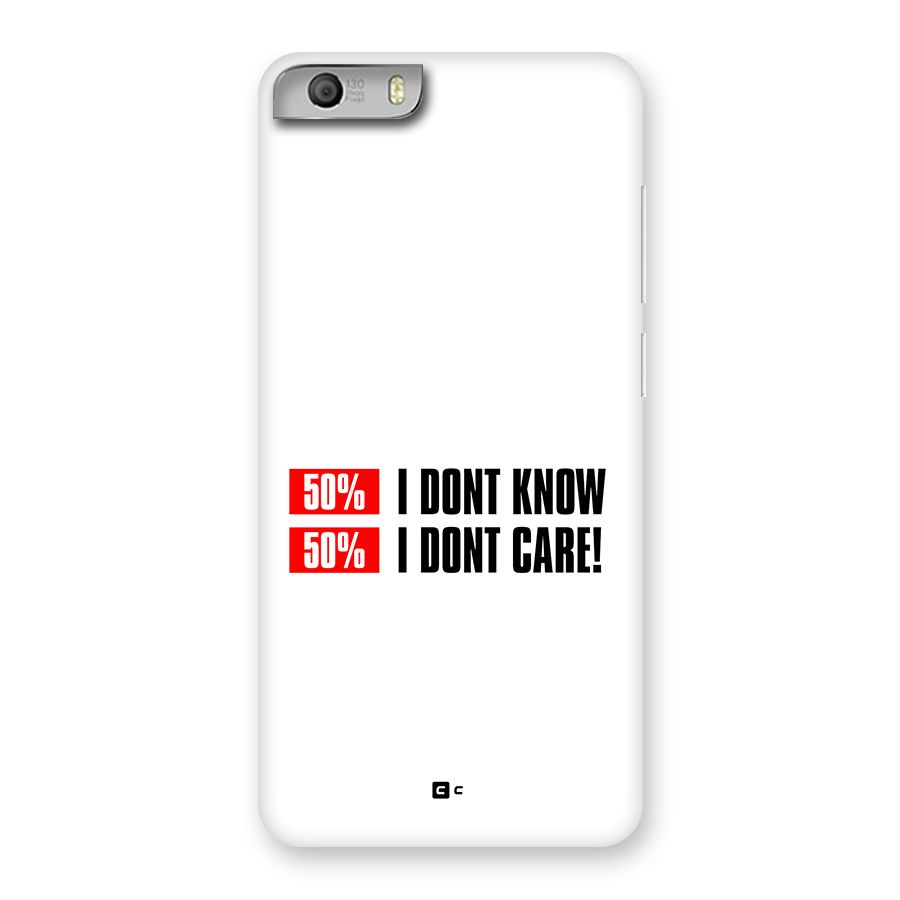 D Dont Know Back Case for Canvas Knight 2