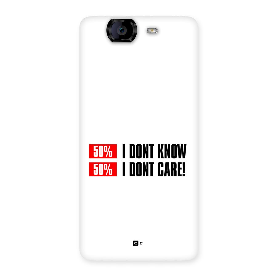 D Dont Know Back Case for Canvas Knight A350