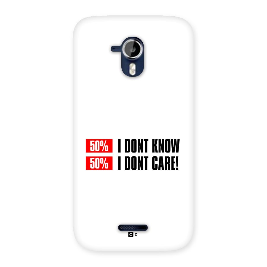 D Dont Know Back Case for Canvas Magnus A117