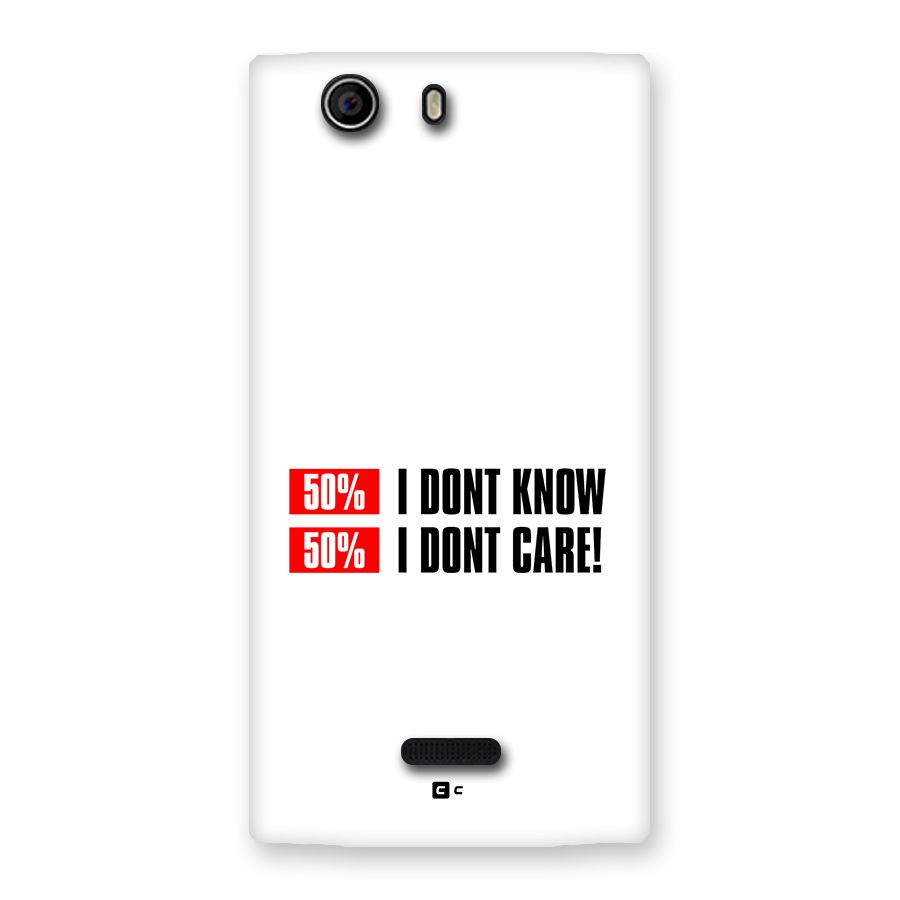 D Dont Know Back Case for Canvas Nitro 2 E311