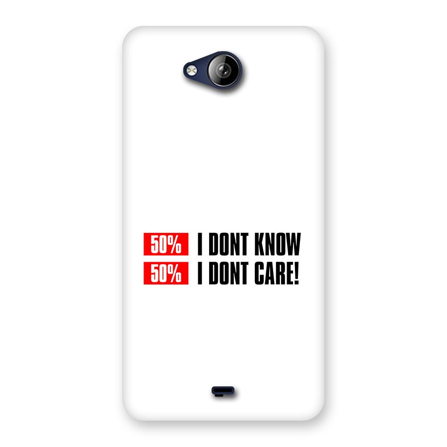 D Dont Know Back Case for Canvas Play Q355