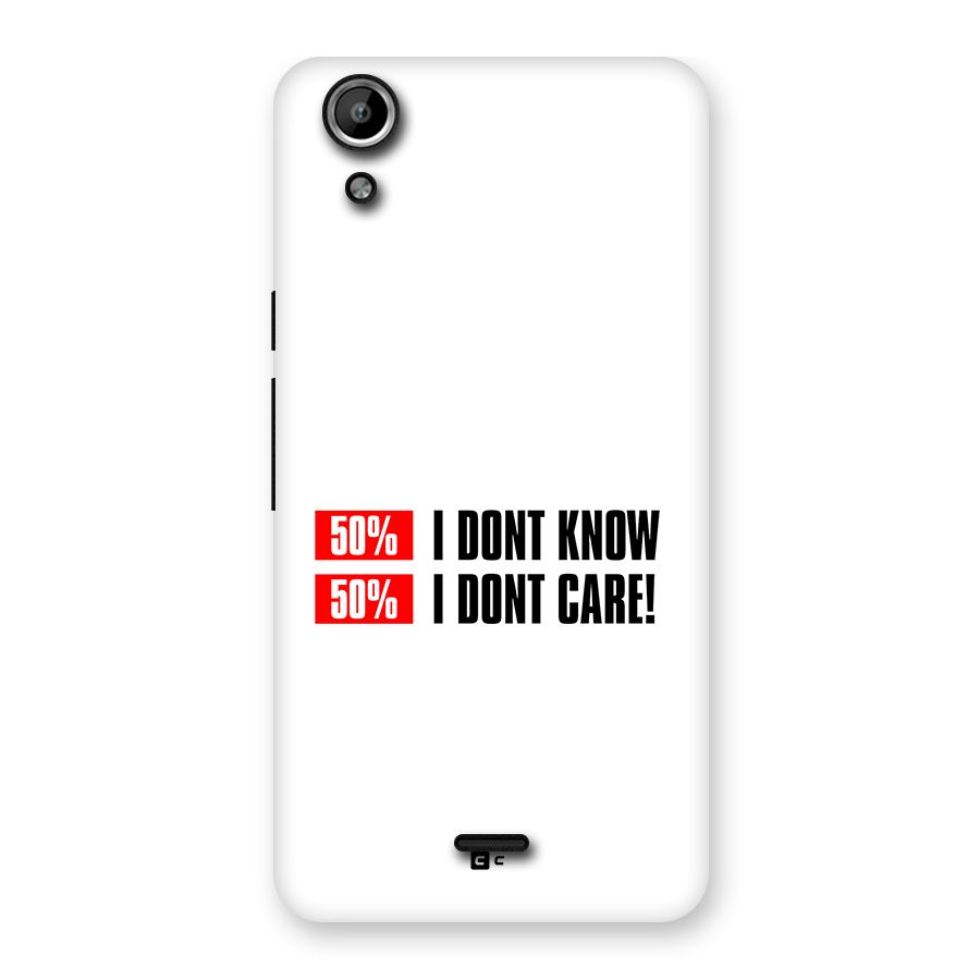 D Dont Know Back Case for Canvas Selfie Lens Q345