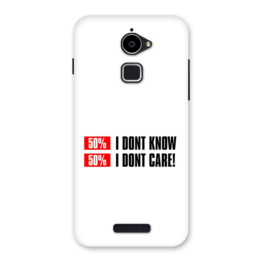 D Dont Know Back Case for Coolpad Note 3 Lite