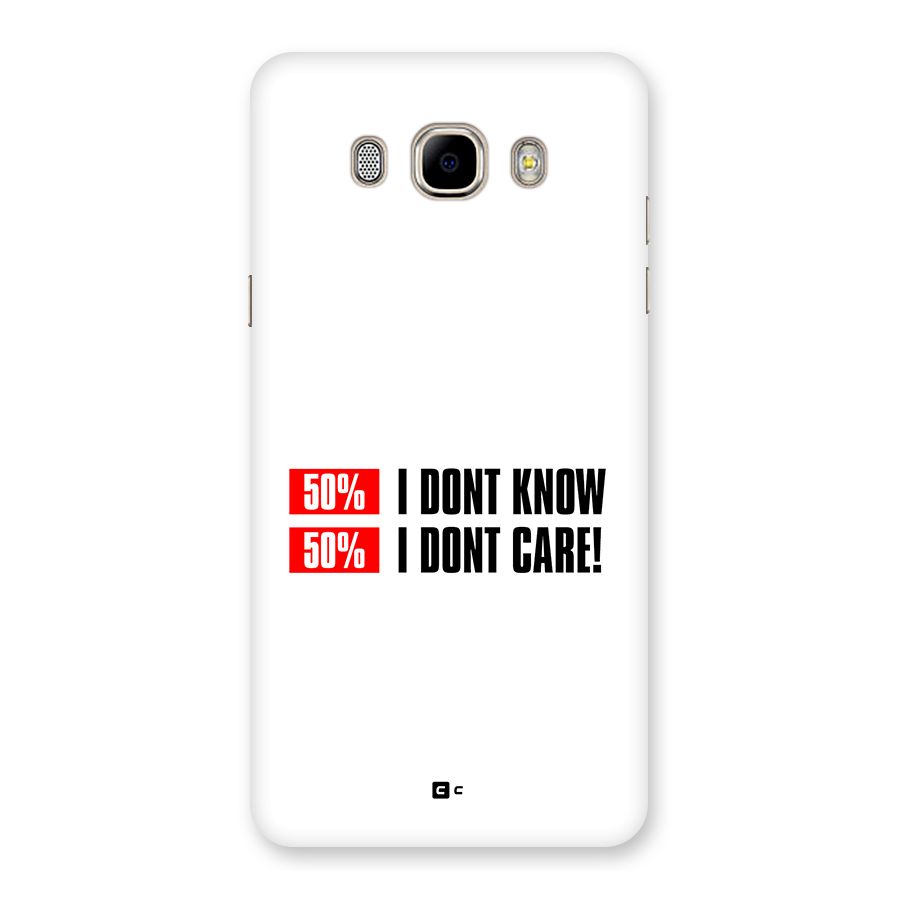 D Dont Know Back Case for Galaxy J7 2016