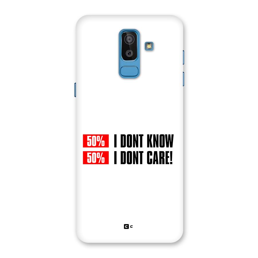 D Dont Know Back Case for Galaxy J8