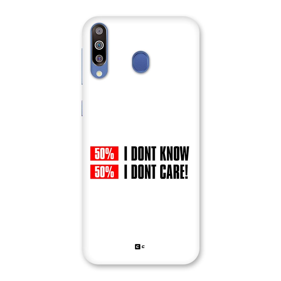 D Dont Know Back Case for Galaxy M30