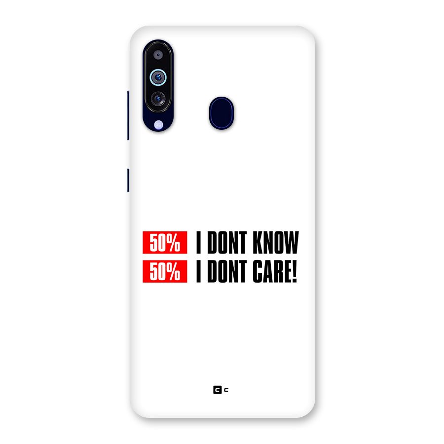 D Dont Know Back Case for Galaxy M40