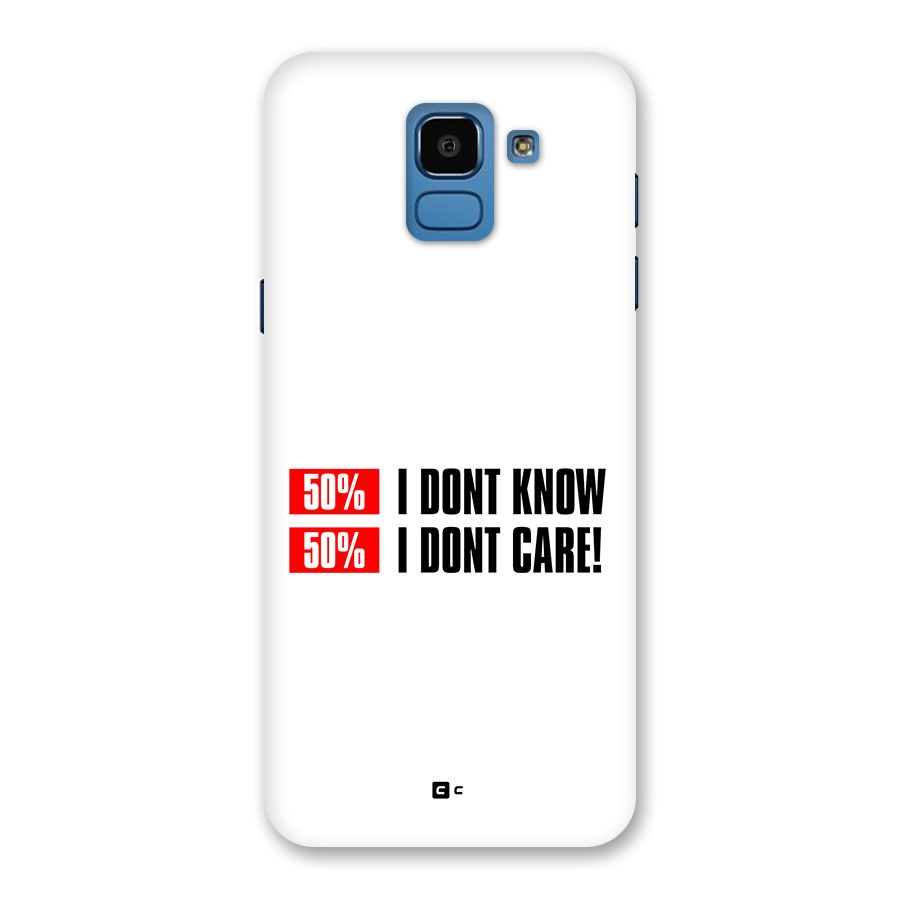 D Dont Know Back Case for Galaxy On6