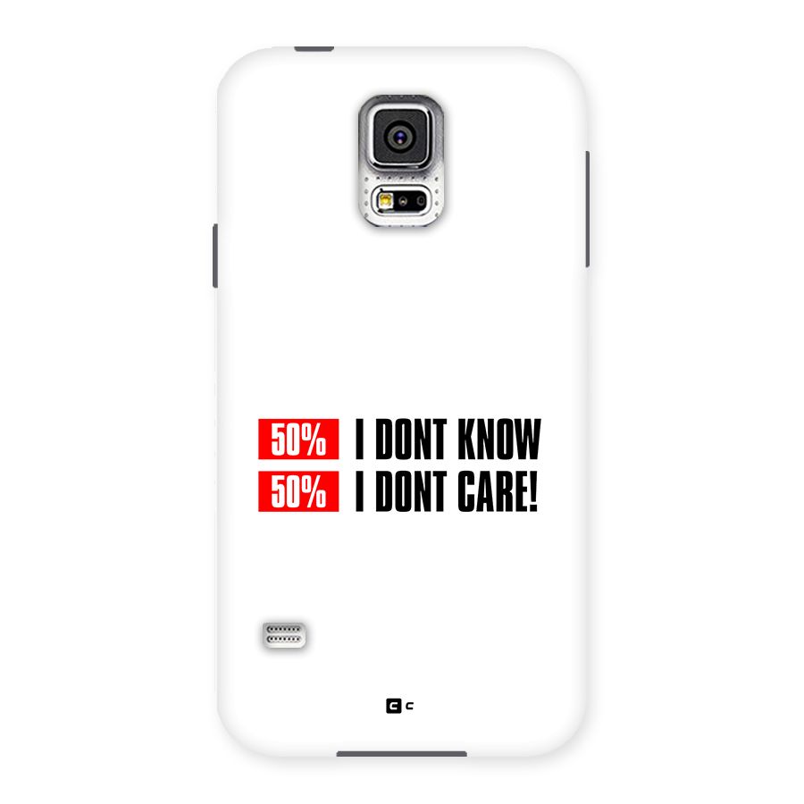 D Dont Know Back Case for Galaxy S5