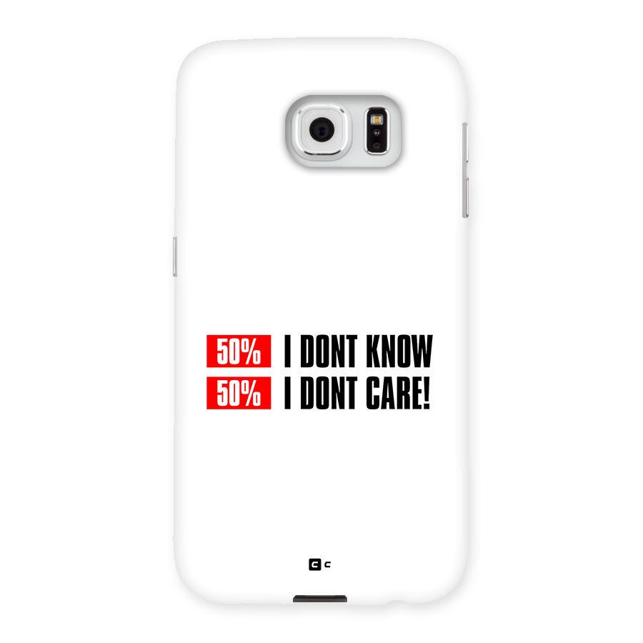 D Dont Know Back Case for Galaxy S6