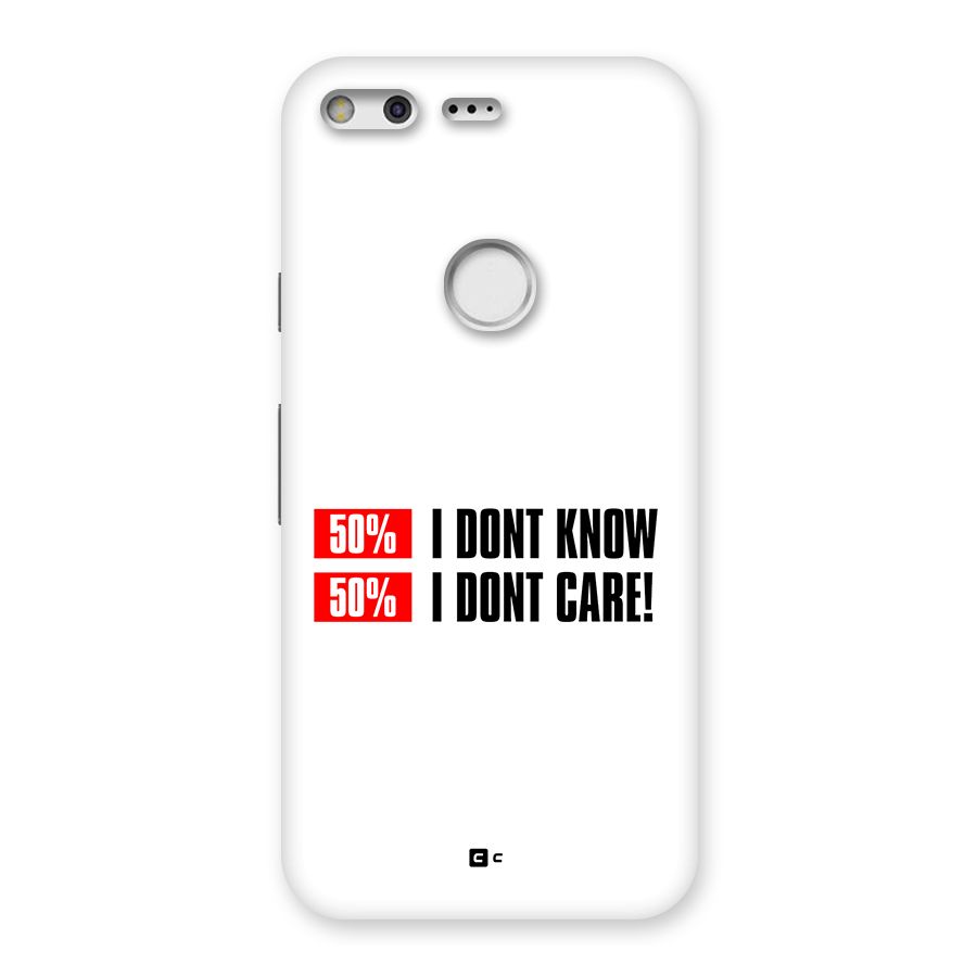 D Dont Know Back Case for Google Pixel
