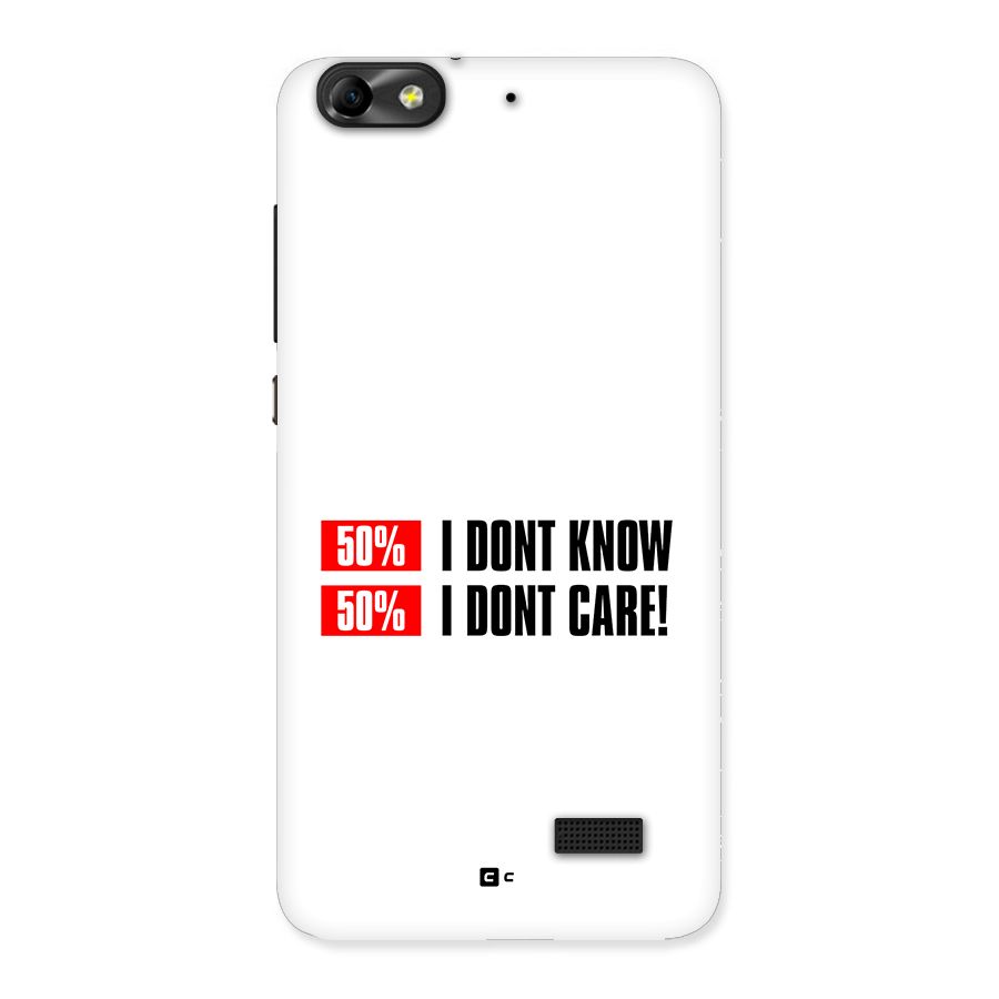 D Dont Know Back Case for Honor 4C