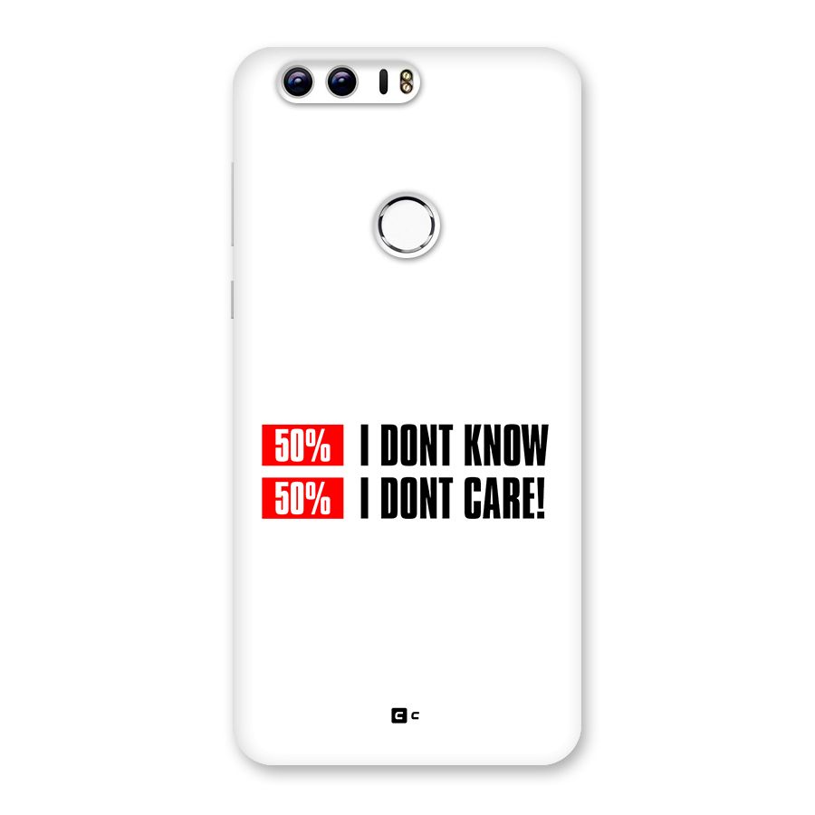 D Dont Know Back Case for Honor 8