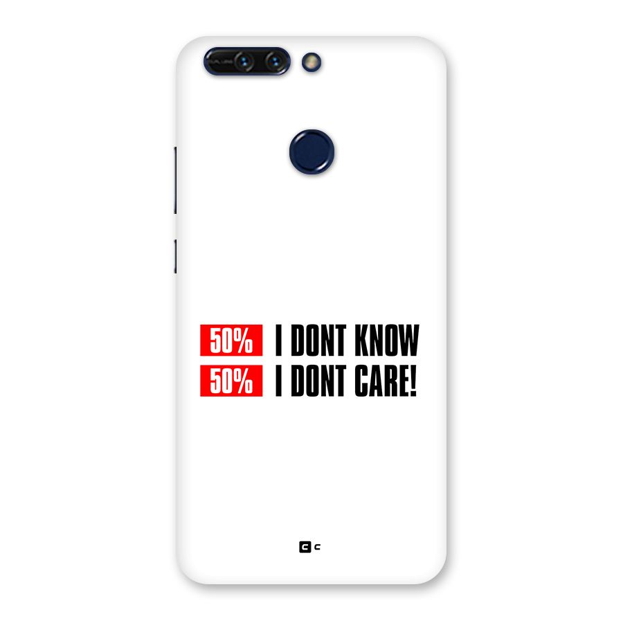 D Dont Know Back Case for Honor 8 Pro