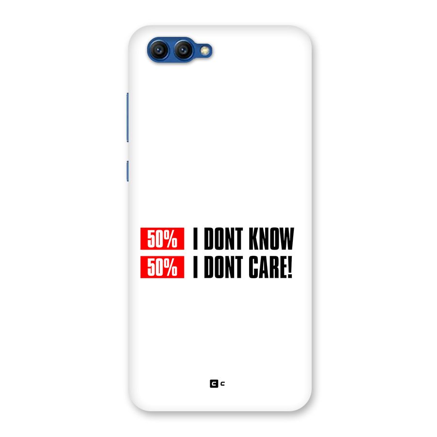 D Dont Know Back Case for Honor View 10