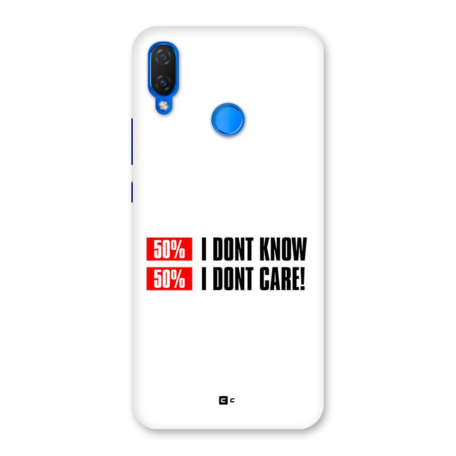 D Dont Know Back Case for Huawei Nova 3i
