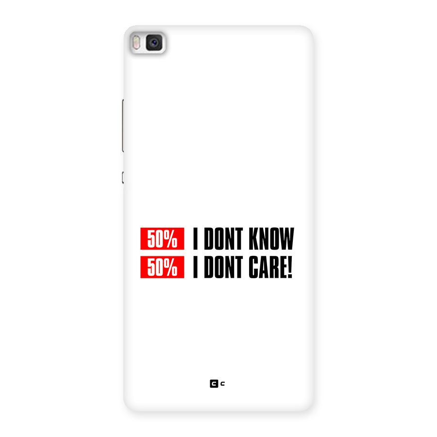 D Dont Know Back Case for Huawei P8