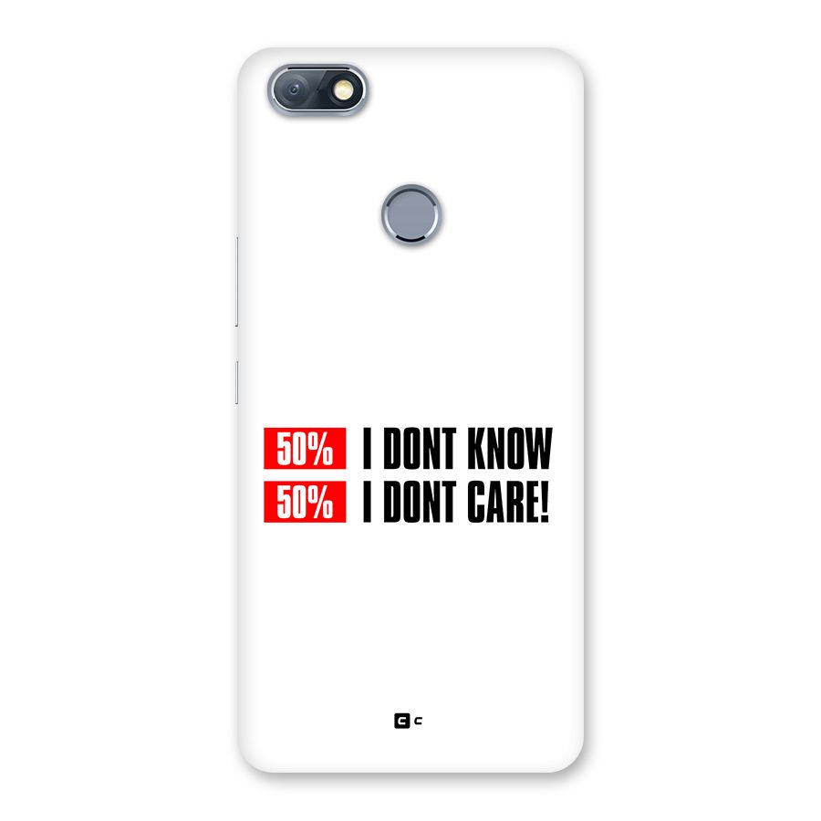 D Dont Know Back Case for Infinix Note 5