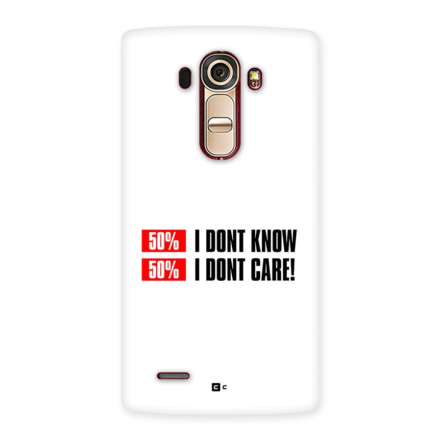 D Dont Know Back Case for LG G4